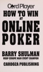 How to Win at Online Poker